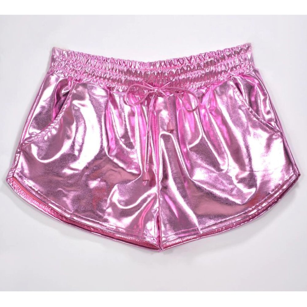✨ NEW! ✨Metallic Pink 💗
Holographic Shorts!